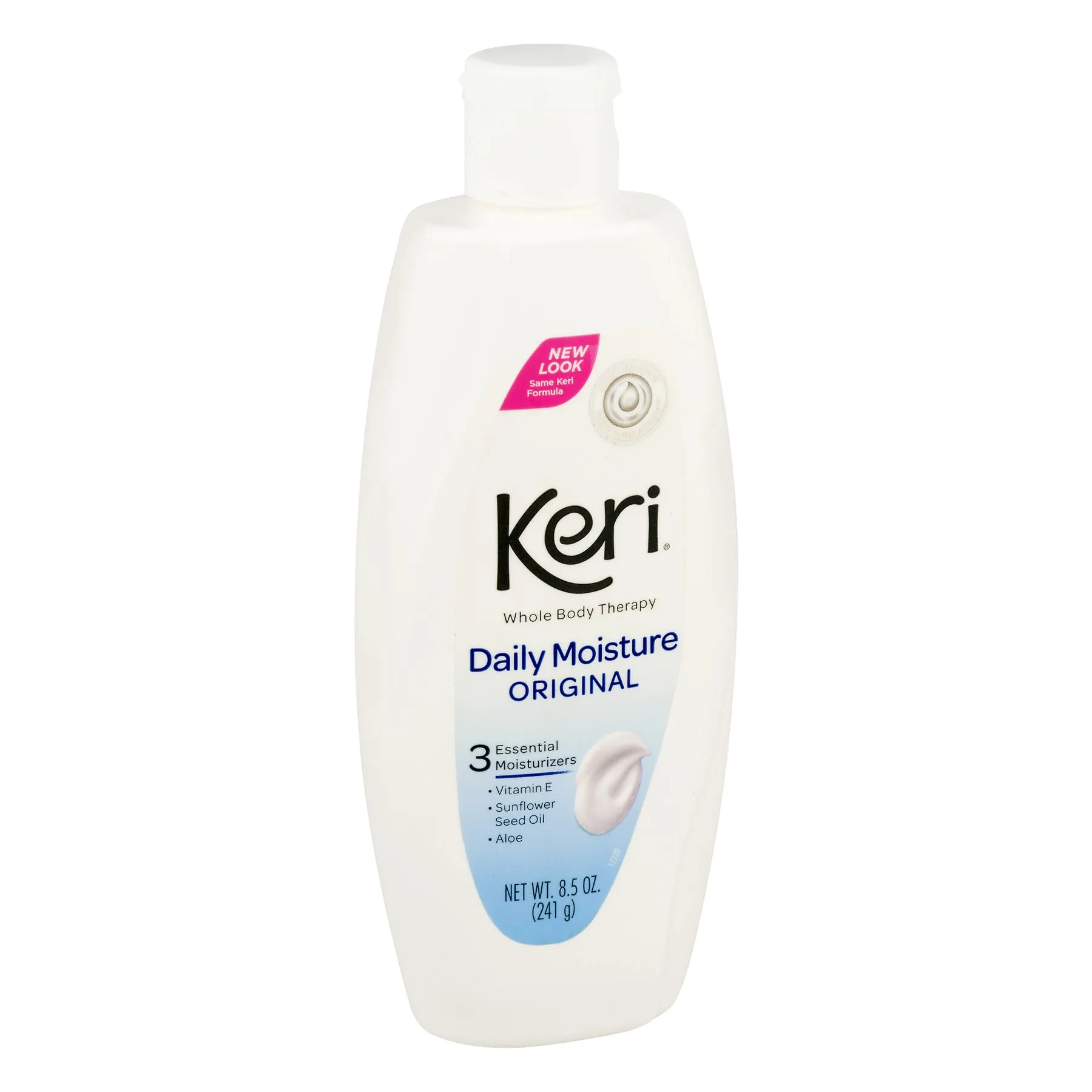 Keri Daily Moisture Original Lotion w Vitamin E, Sunflower Oil, Aloe - 8.5 oz