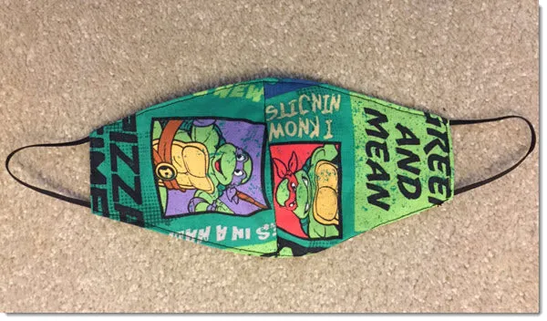 Kids Double Turtles Face Mask