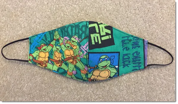 Kids Double Turtles Face Mask