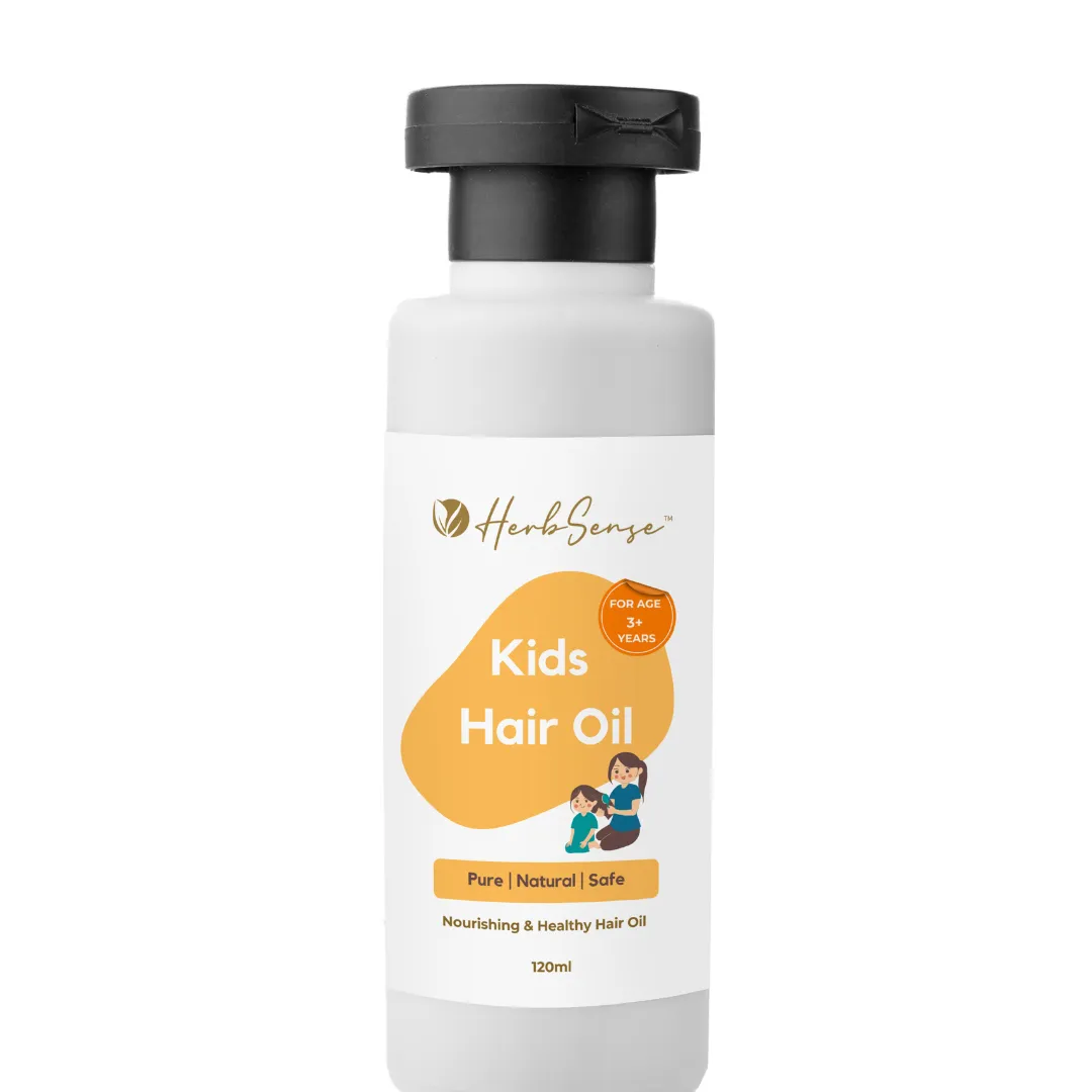 Kids Hair Oil - Pure Blend of Wood Pressed Oils & Herbs | For Age 3  Years | 120ml