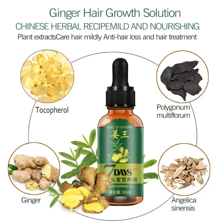 King Of Ginger Hair Growth Serum Germinal Oil - 30ml