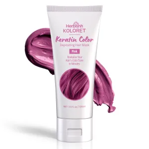Koloret Keratin Color Depositing Hair Mask Pink