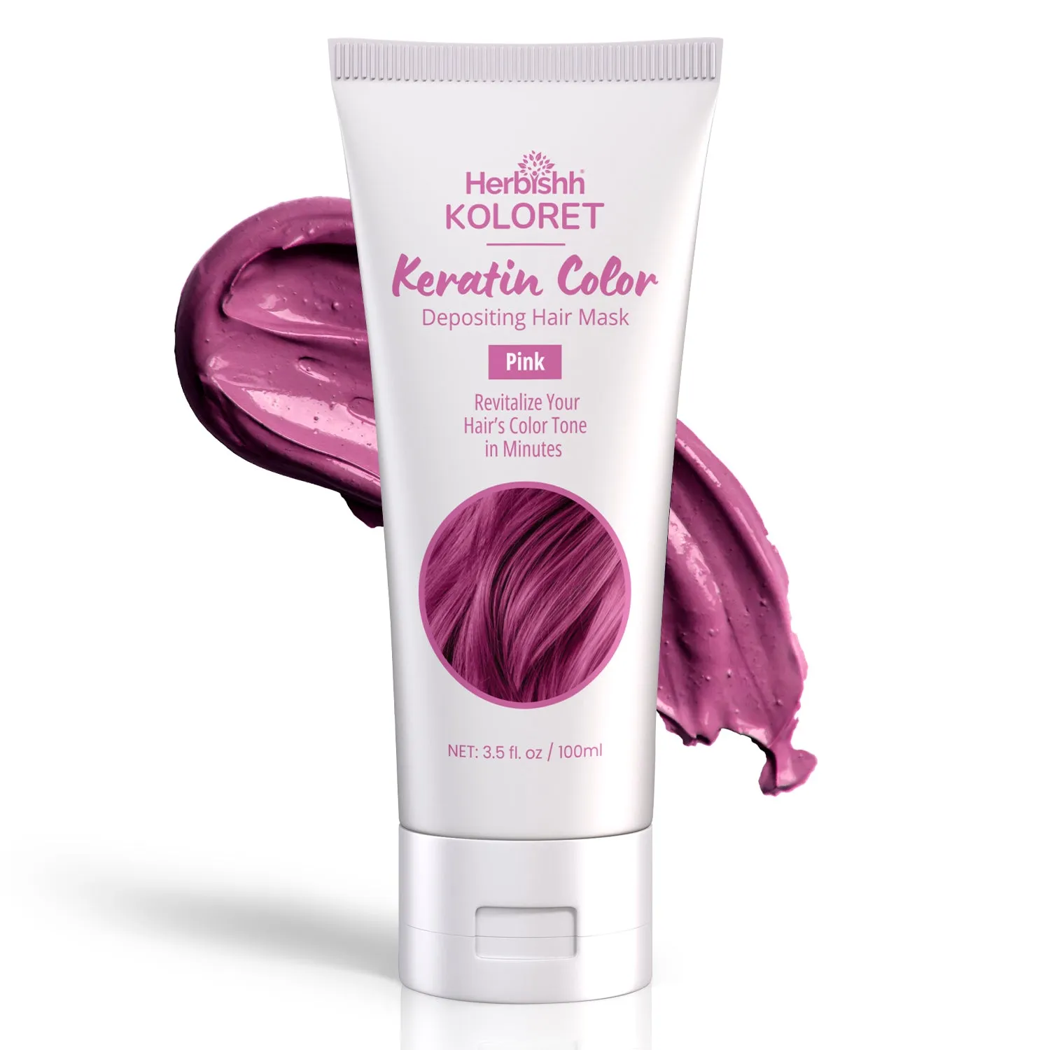 Koloret Keratin Color Depositing Hair Mask Pink