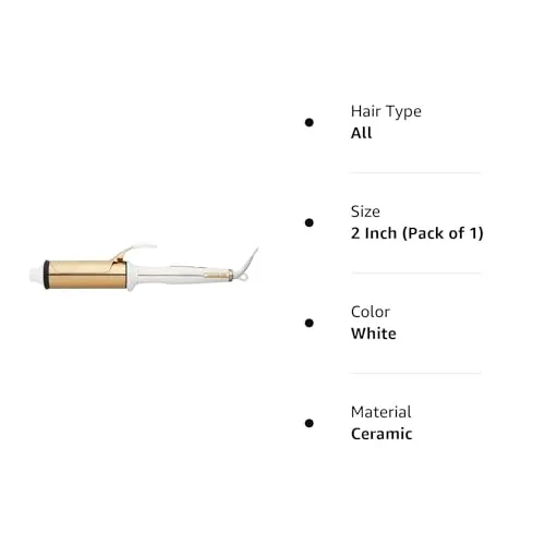 Kristin Ess Hair 2 Inch Titanium Curling Iron for Big Blowout Waves   Volume-2” Salon Professional Wide   Large Barrel Curling Iron - Auto Shut-Off - Smooth Shiny Loose Waves for Medium to Thick Hair