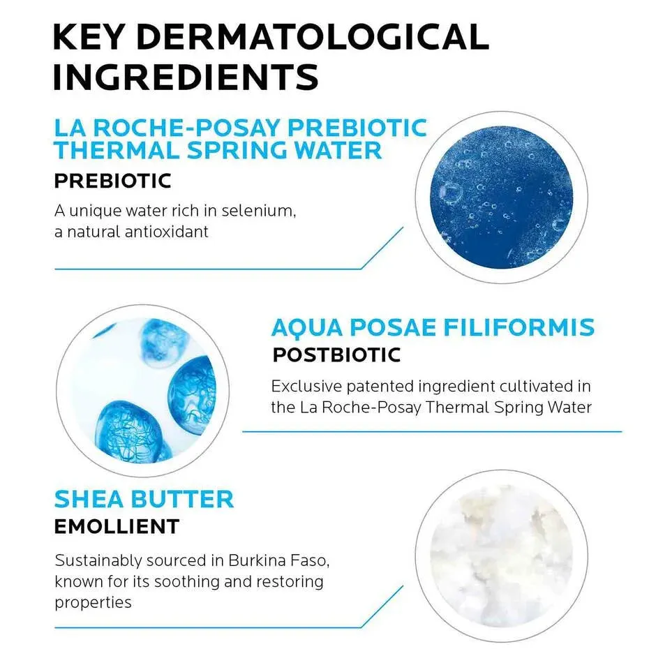 LA ROCHE-POSAY Laboratoire Dermatologique Dry To Extra Dry Skin Body And Face Lipkar AP  Wash Centele Foaming Moisturizing Wash