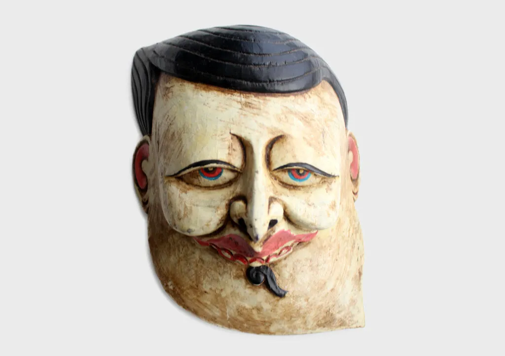 Laughing Face Handmade Halloween Wall Hanging Mask