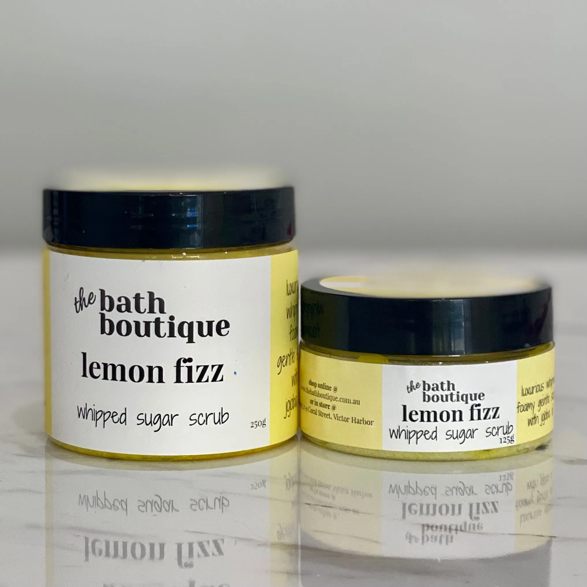 lemon fizz whipped sugar scrub