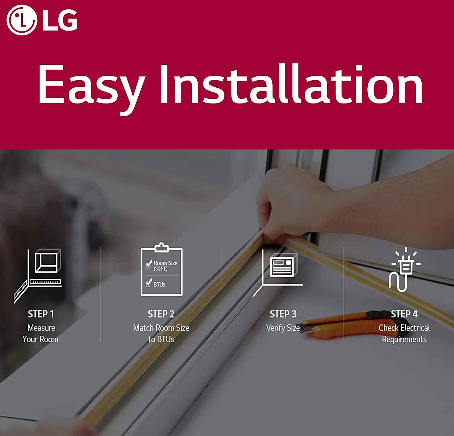 LG L 11,500 BTU 230V Through-The-Wall Remote Control Air Conditioner
