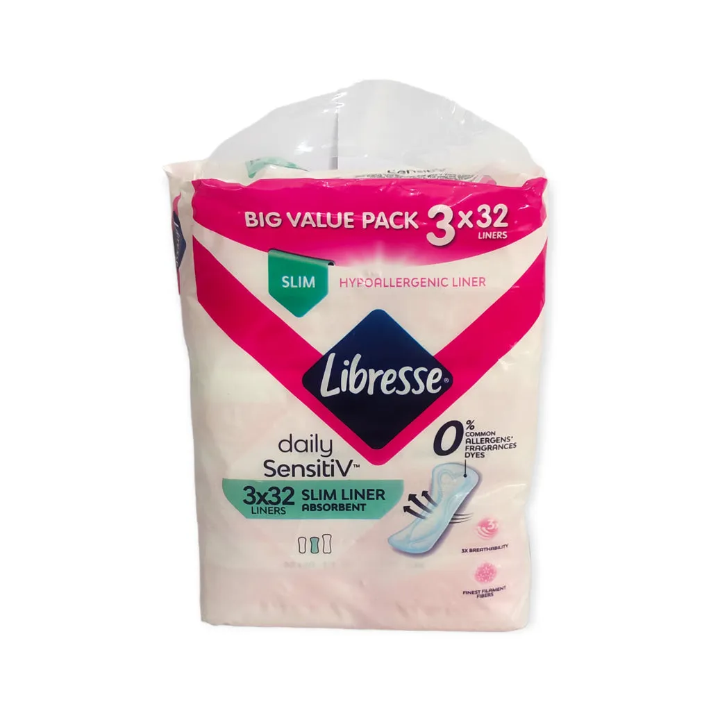 Libresse Feminine Pantyliners Sensitiv Slim Big Value Pack 3x32s