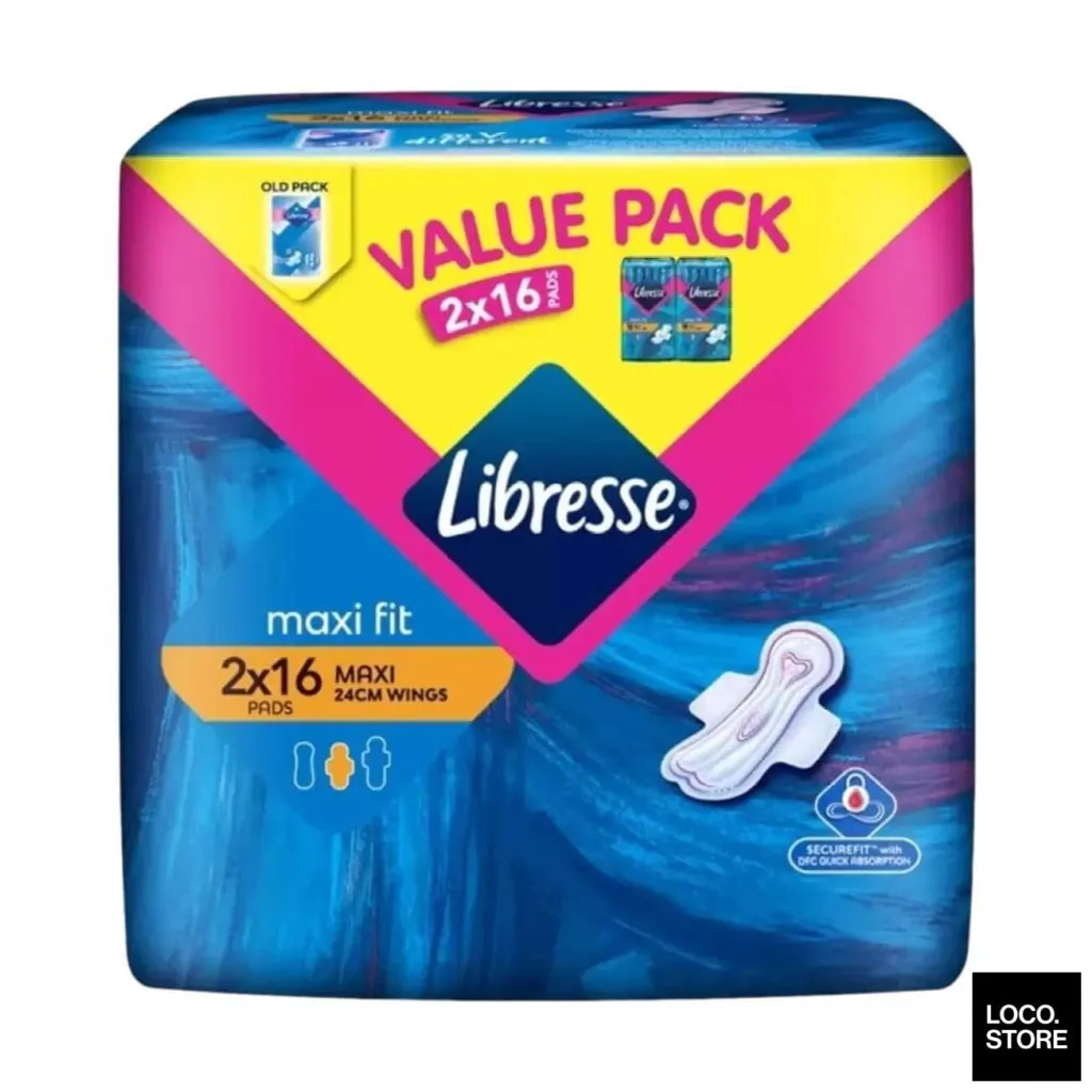 Libresse MaxiW 24cm 2x16s Value Pack