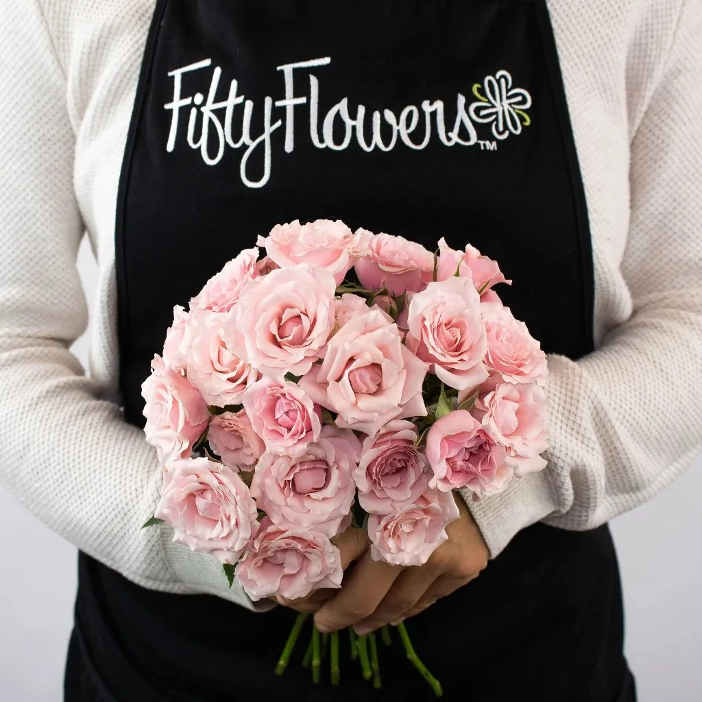 Light Pink Bulk Spray Roses