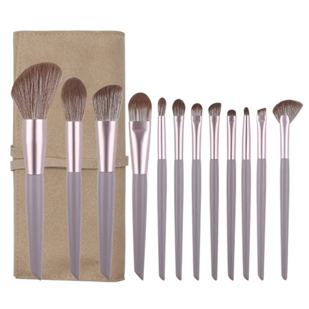 Loose Brush Full Set Concealer Eyeshadow Foundation Brush Beauty Tools 10 Makeup Brush Set(E)