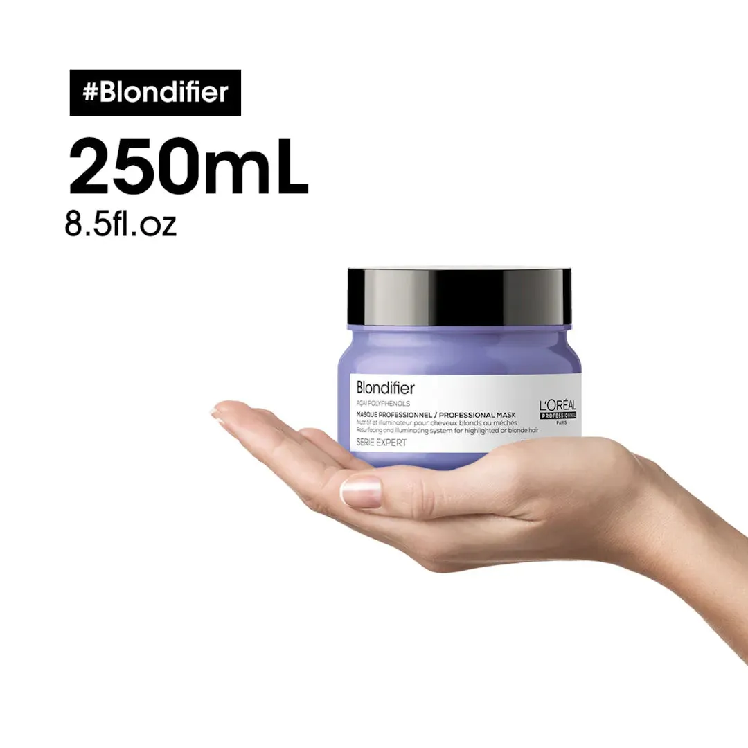 L'Oréal Professionnel Serie Expert Blondifier Gloss Shampoo, Conditioner & Mask Trio Pack