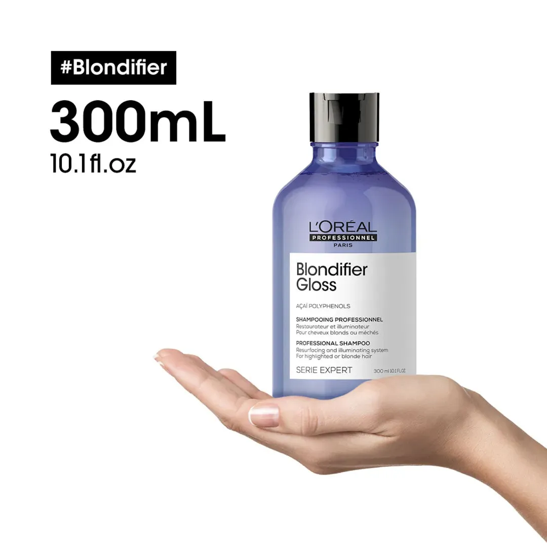 L'Oréal Professionnel Serie Expert Blondifier Gloss Shampoo, Conditioner & Mask Trio Pack