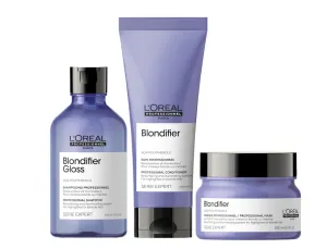 L'Oréal Professionnel Serie Expert Blondifier Gloss Shampoo, Conditioner & Mask Trio Pack