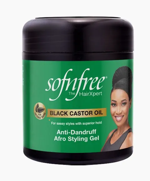 M And M Cosmetics Sof N Free Black Castor Oil Anti Dandruff Afro Styling Gel