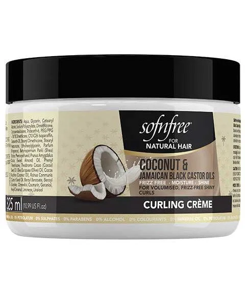 M And M Cosmetics Sof N Free Coconut And Jamaican Black Castor Curling Creme