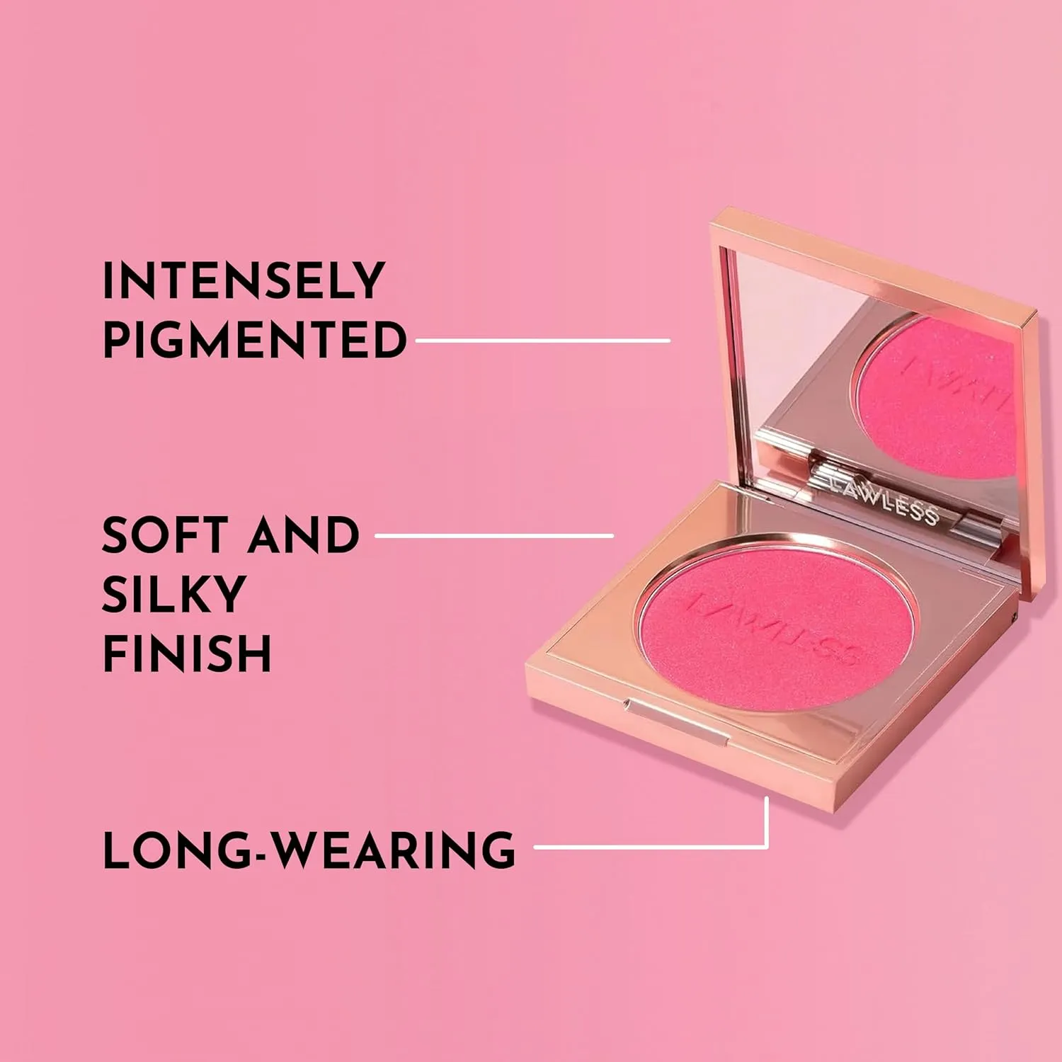 Make Me Blush Talc Free Velvet Blush, Watermelon, Pink, 0.18 Ounce