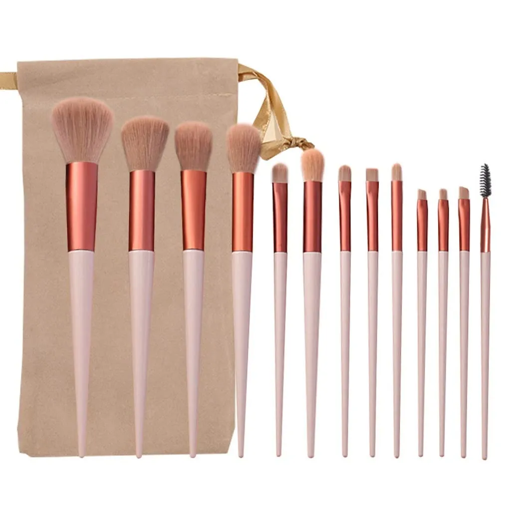 Makeup Brush Set Brush With Organizer Bag Beauty Tools Loose Powder Brush Foundation(As shown,D)