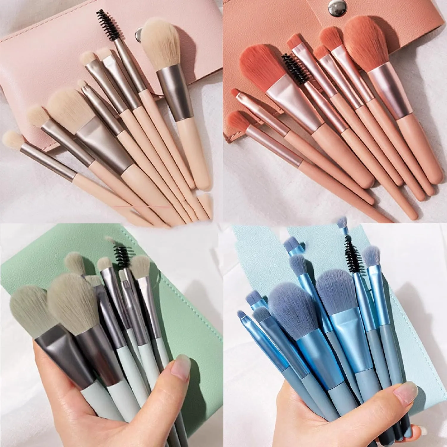 Makeup brush set, Cangzhou 8 portable makeup brush sets, brushes, loose powder, eyeshadow brushes, foundations, mascara brushes, beauty tools