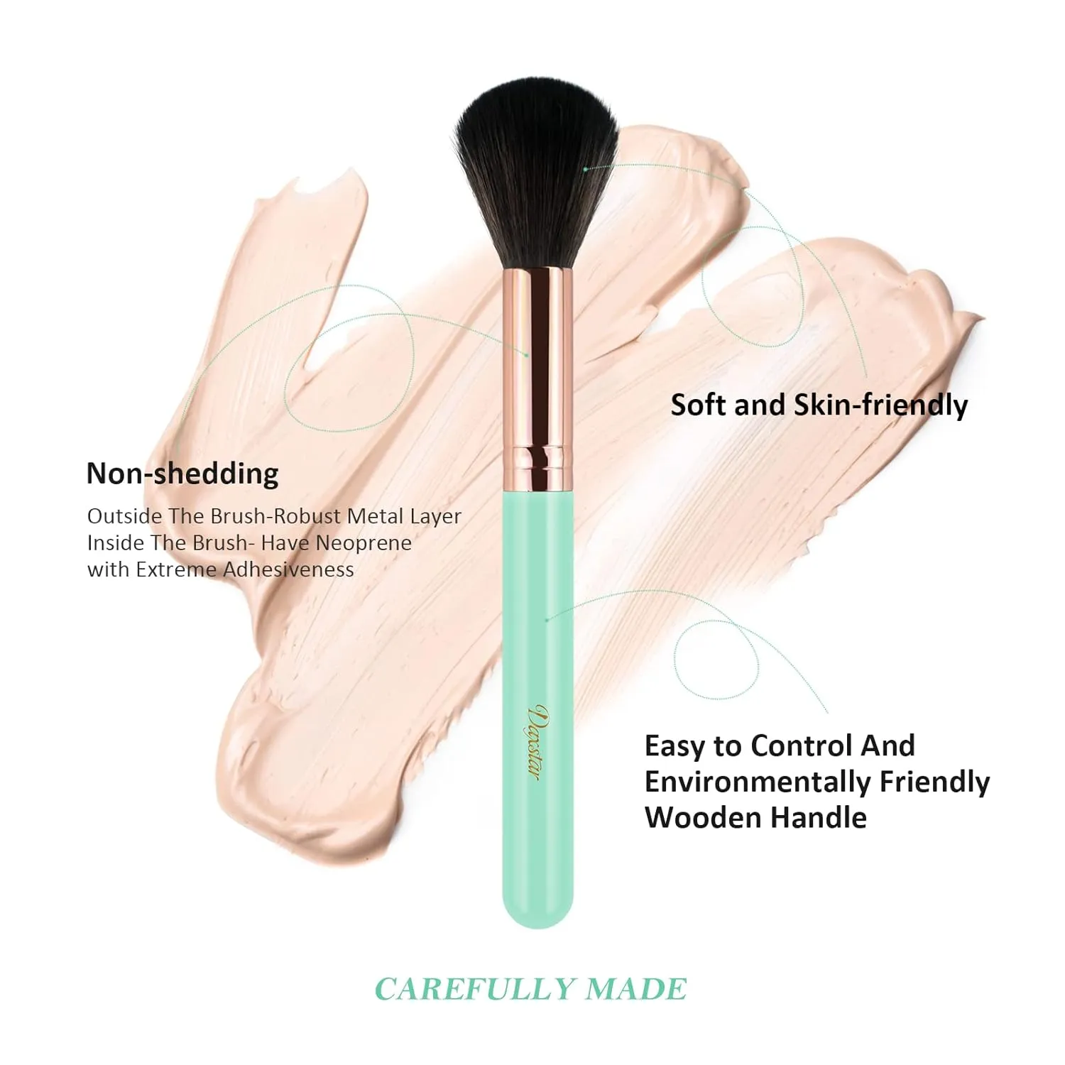Makeup Brushes Set Professional - 12pcs Blue Make up Brush Set Foundation Eyebrow Blush Concealer Face Powder Eye Shadows Highlight Brush Kit Wooden Handle