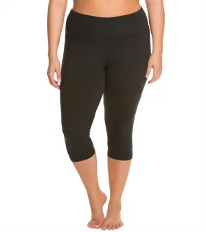 Marika Slimming Plus Size High Rise Yoga Capri
