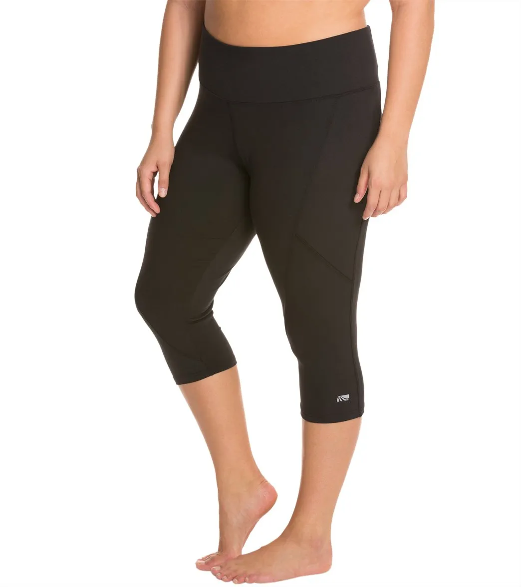 Marika Slimming Plus Size High Rise Yoga Capri