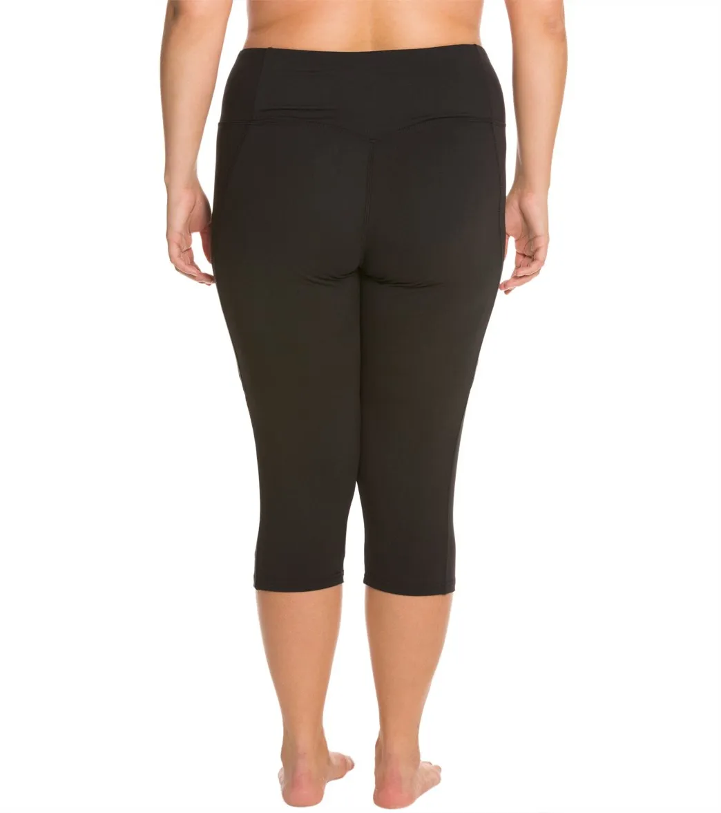 Marika Slimming Plus Size High Rise Yoga Capri