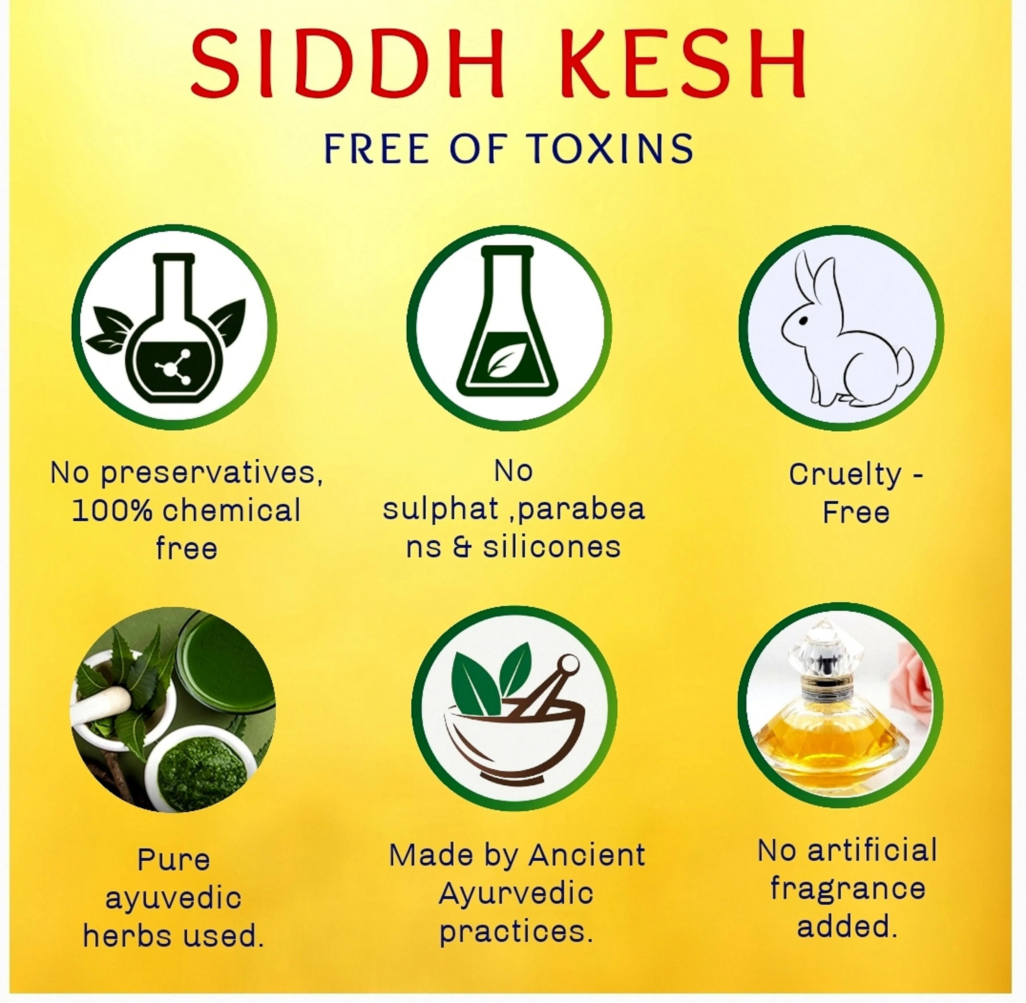 Markandey Siddh Kesh Hair Oil ,100% chemical free Oil. Made with pure 34 Ayrvedic Hearbs,These are processed using Tel Kshir Pak method,Hair Fall Control and Hair Growth 100 Ml