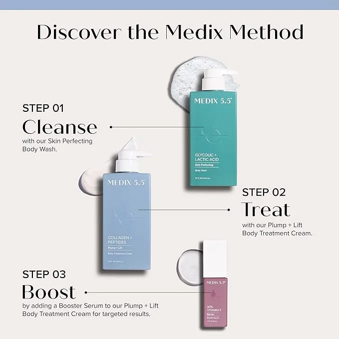 Medix 5.5 Collagen Cream Skin Care Face Lotion & Body For Dry - 444ml