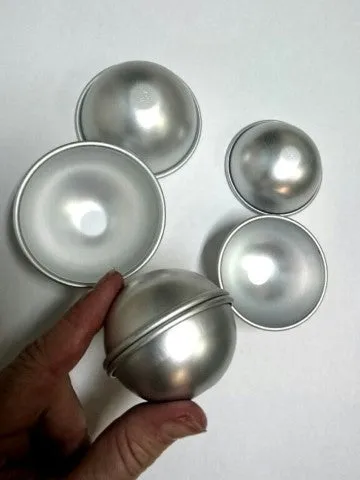 Metal Bath Bomb Sphere Mould 55mm