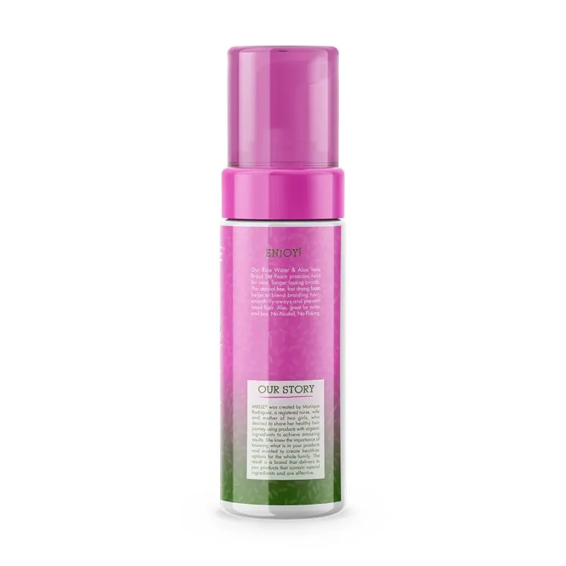Mielle Rice Water & Aloe Vera Braid Set Foam 7.5 fl.oz/222ml