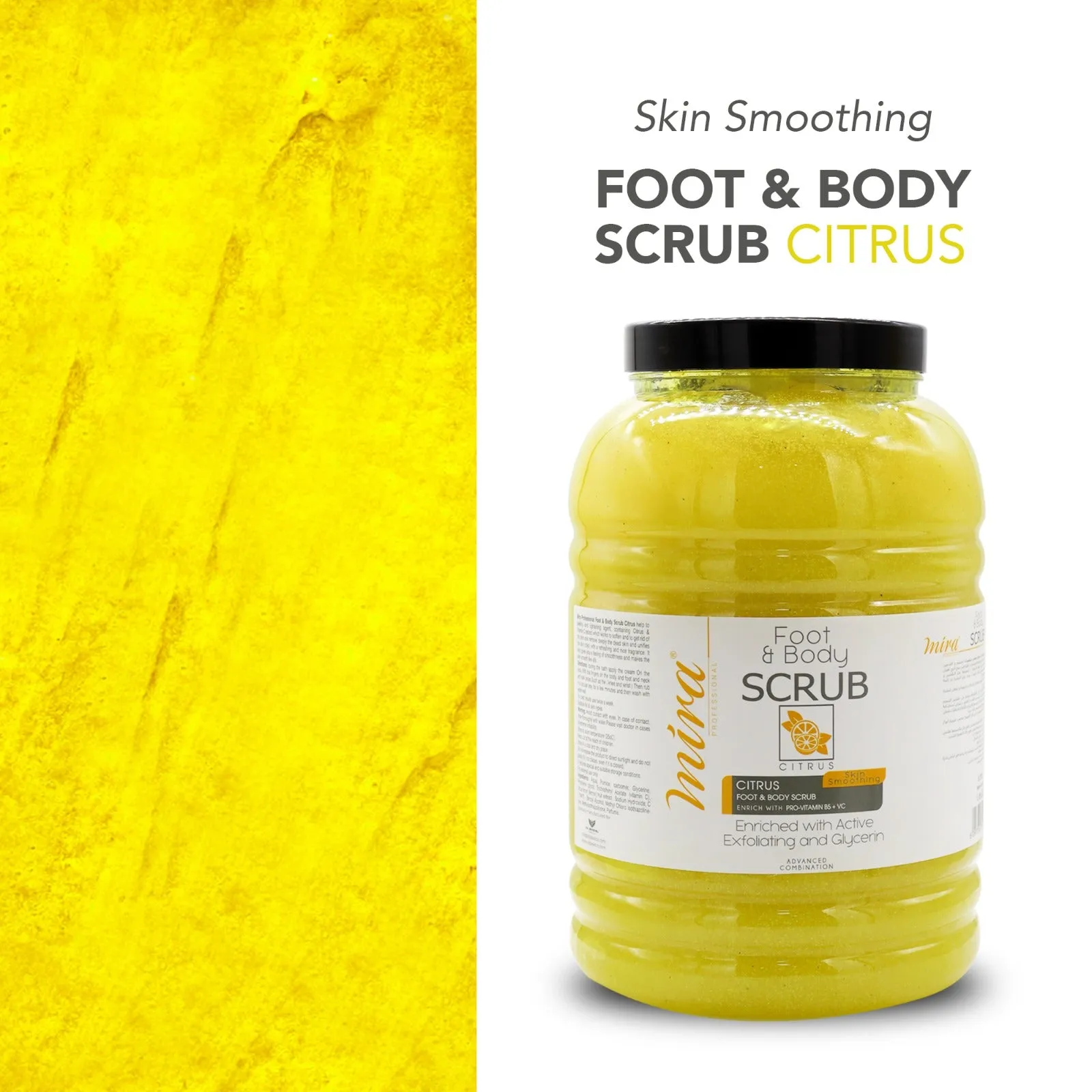 Mira Foot and Body Scrub 5Ltr - Citrus