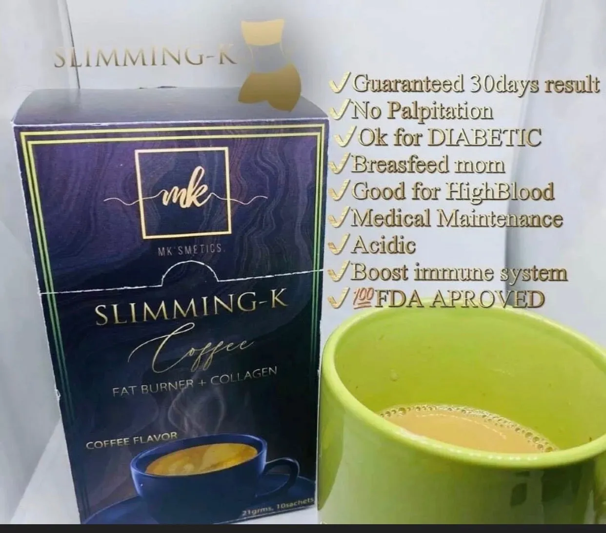 MK Slimming-K Coffee 10 sachet ( BOX)