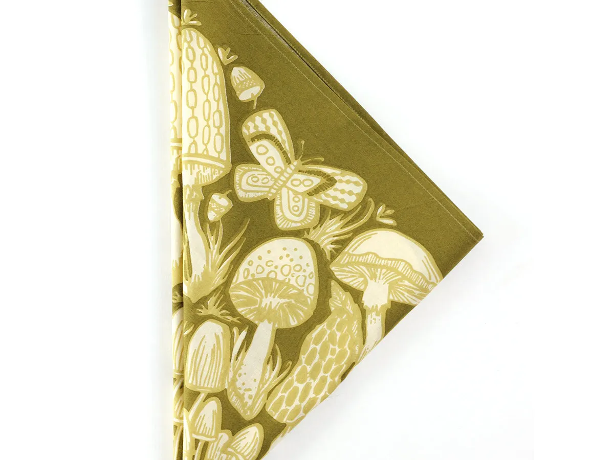 Mushrooms Screen Printed Bandana