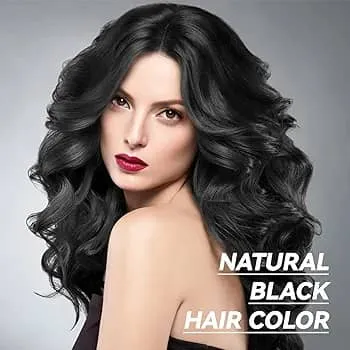 Natural Black Hair Dye Shampoo Instant &amp; Easy 3-in-1 Hair Color Solution&nbsp;