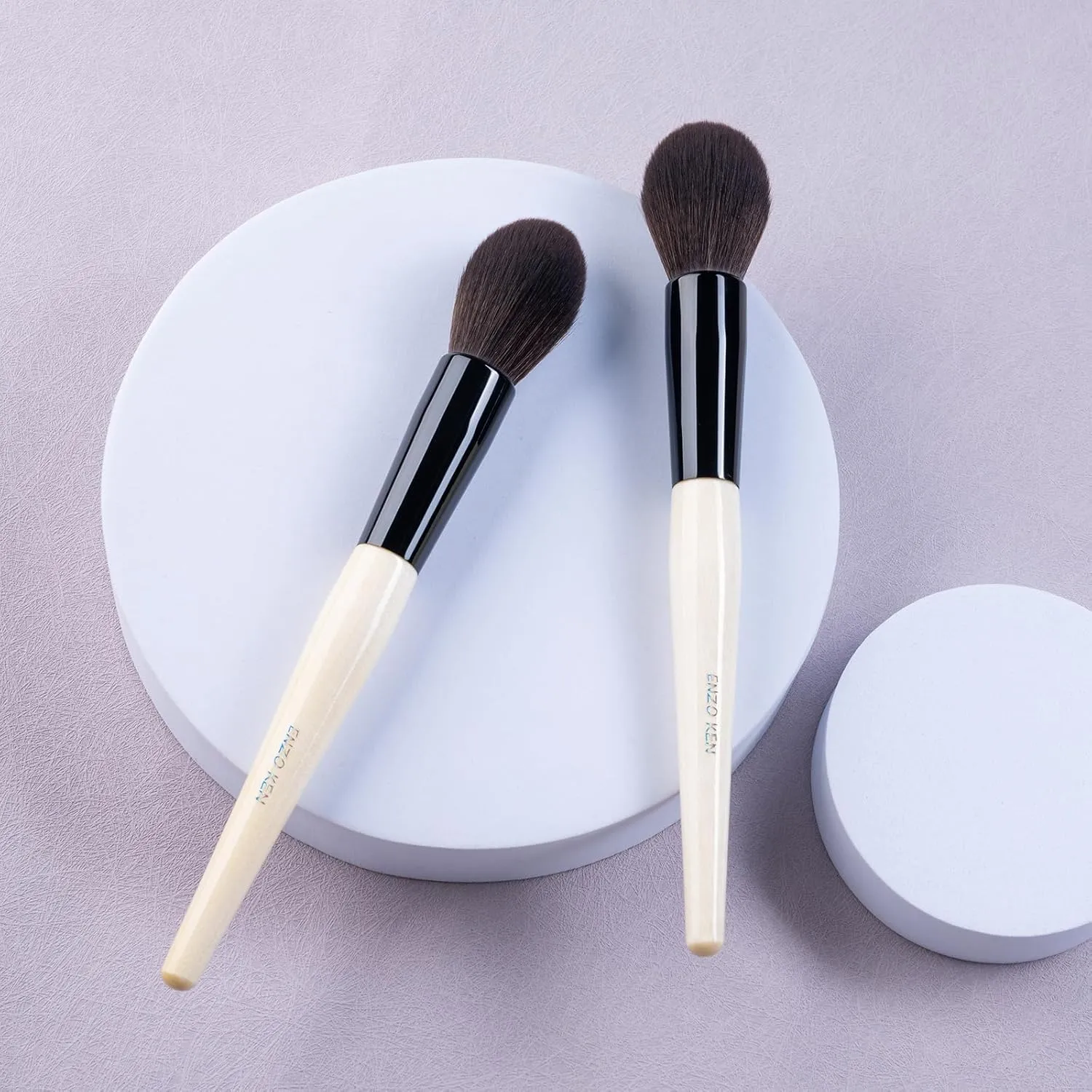 Natural Goat Hair Powder Brush, Highlighting Brush, Natural Hair Contour Brushes, Natural Hair Makeup Brush, Face Blending Brushes, Fluffy Blush Brush for Cheeks, Nose Contour Brushes. (804)