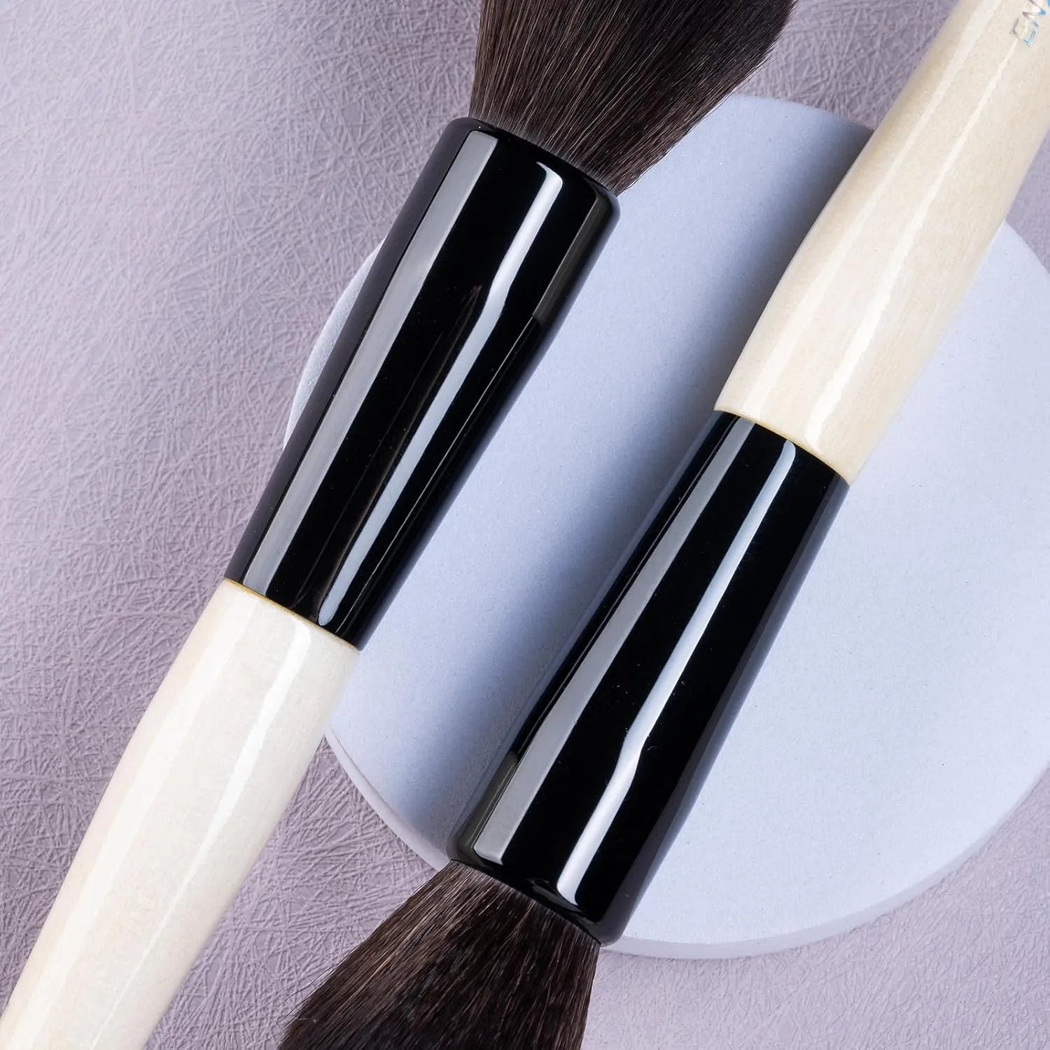 Natural Goat Hair Powder Brush, Highlighting Brush, Natural Hair Contour Brushes, Natural Hair Makeup Brush, Face Blending Brushes, Fluffy Blush Brush for Cheeks, Nose Contour Brushes. (804)