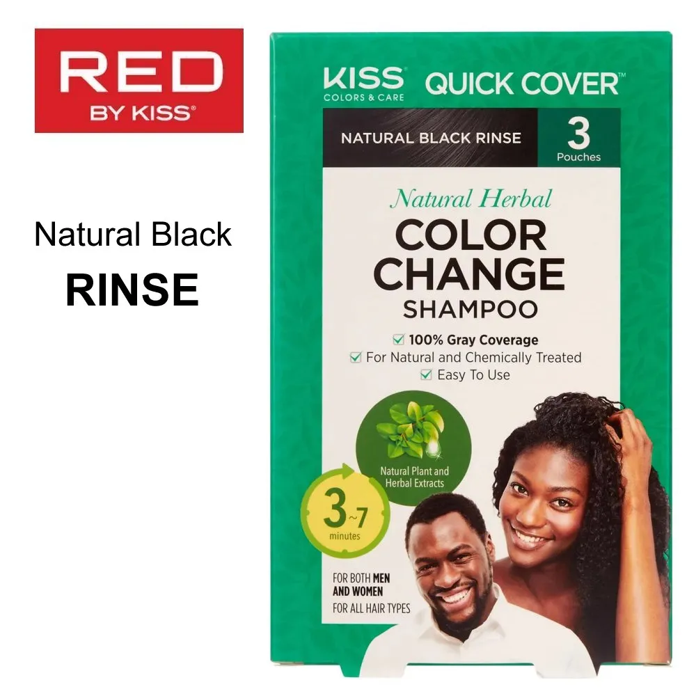 Natural Herbal Color Change Shampoo, 3 pouches