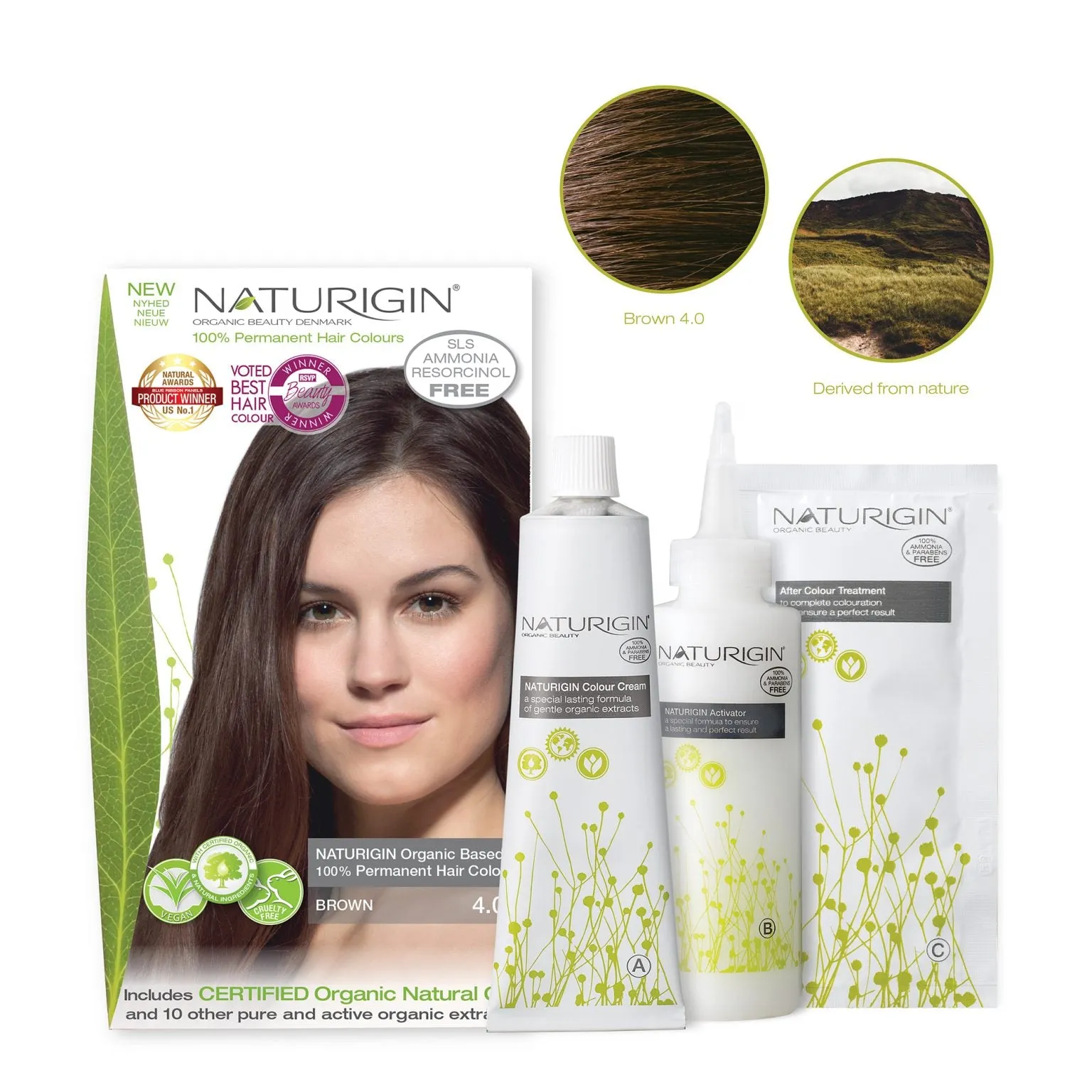 Naturigin Permanent Hair Colour Brown 115ml