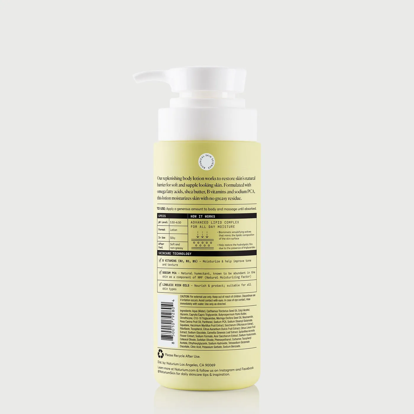 NATURIUM BIO-LIPID RESTORING BODY LOTION