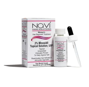 Navi Hair Solutions | Women's 2% Minoxidil Topical Solution 1-month supply | 2oz