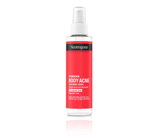 NEUTROGENA Stubborn Body Acne Treatment spray 2% Salicylic Acid Fragrance Free مست لعلاج حبوب الجسم