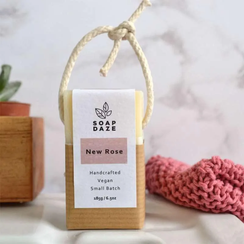 New Rose Soap On A Rope - Extra Large