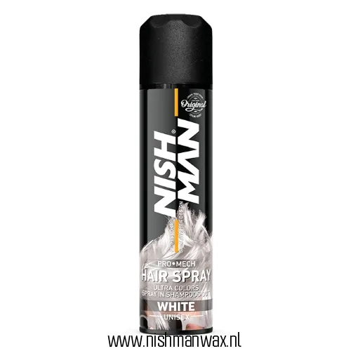 Nishman Pro-Mech Hair Spray White Unisex 150ml