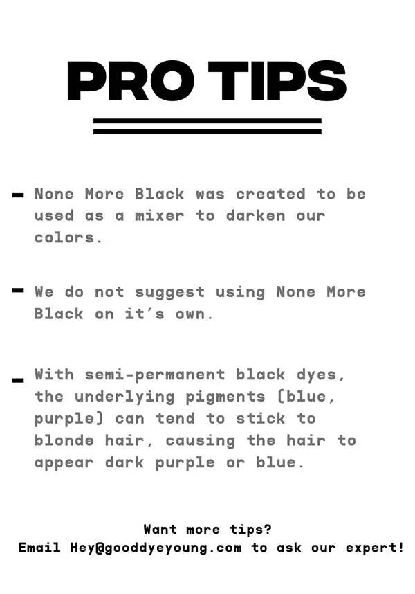 None More Black | HAIR COLOUR MIXER