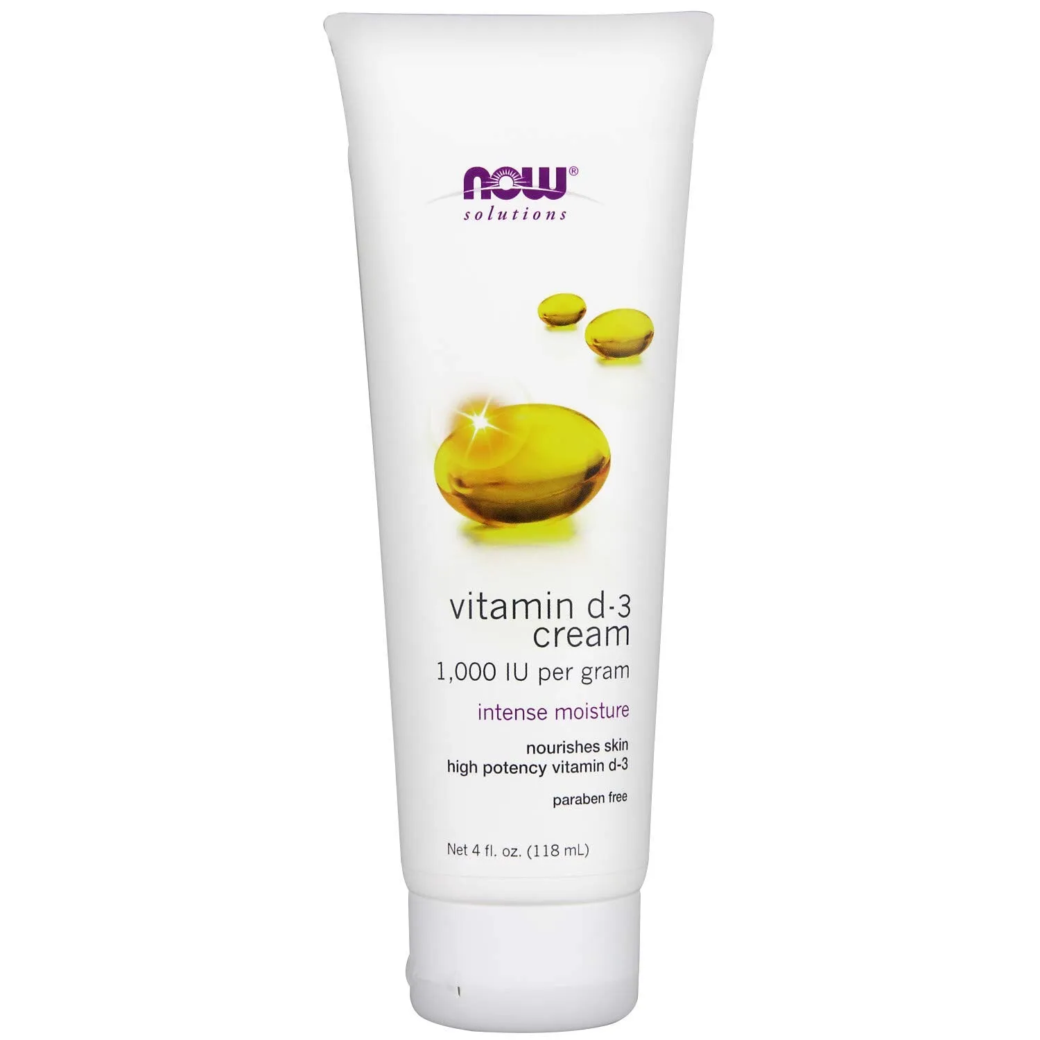 NOW FOODS SOLUTIONS Vitamin D-3 Cream 1,000 IU per gram Cream كريم فيتامين دي 3 من ناو