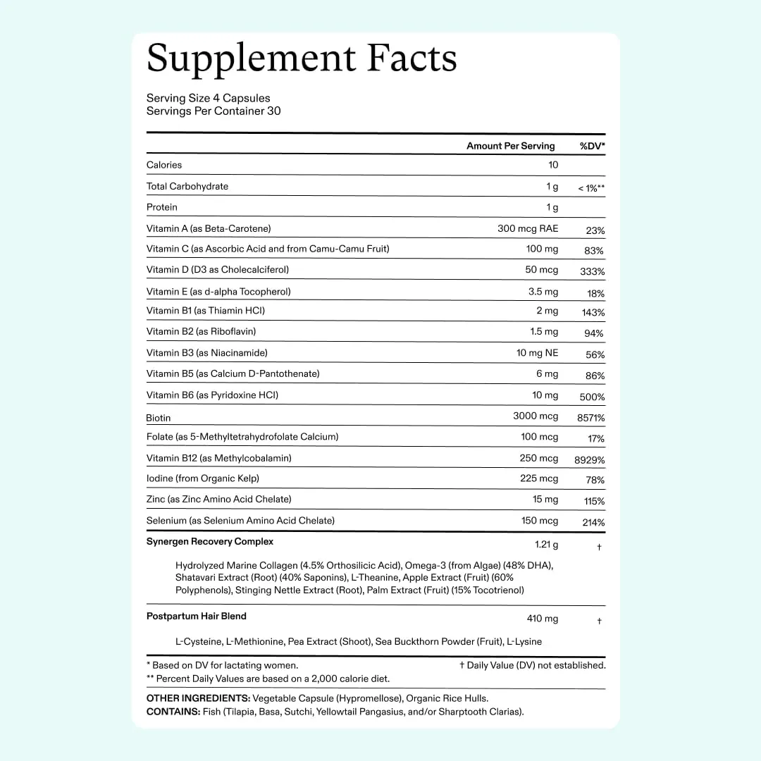 Nutrafol Postpartum Hair Growth Nutraceutical