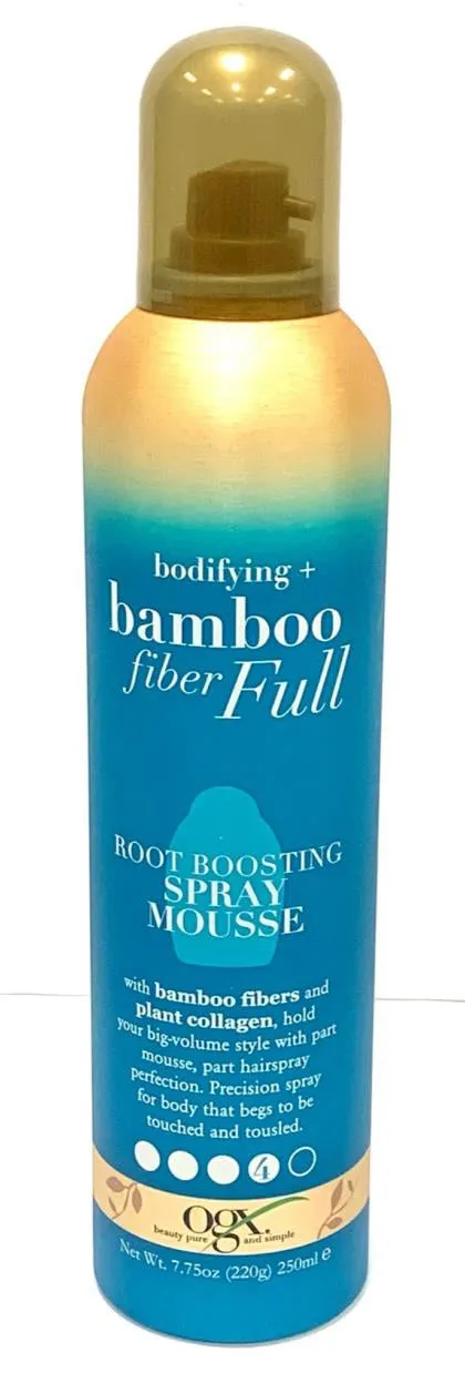 OGX BODIFYING   BAMBOO FIBER FULL SPRAY MOUSSE
