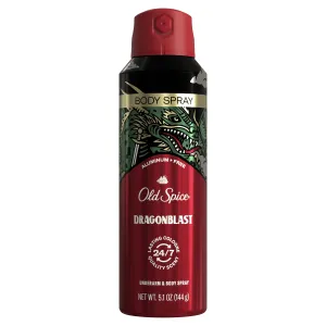 Old Spice Aluminum Free Body Spray for Men, Dragonblast 5.1 Oz-USA